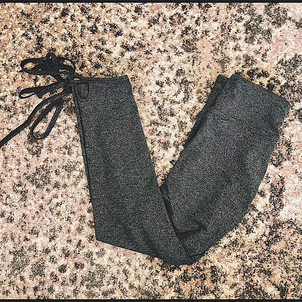VICTORIAS SECRET SPORT || Tie Ankle Legging in Dark Heather Grey - SZ XS